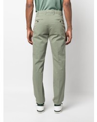 Оливковые брюки чинос от Canali