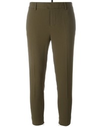 Женские оливковые брюки чинос от Dsquared2