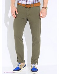 Оливковые брюки чинос от F5