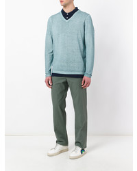 Оливковые брюки чинос от Jil Sander