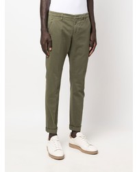 Оливковые брюки чинос от Dondup