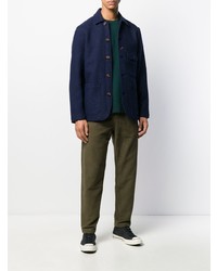 Оливковые брюки чинос от Universal Works