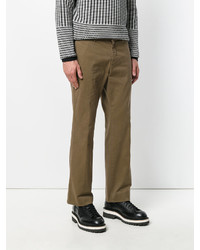 Оливковые брюки чинос от No.21