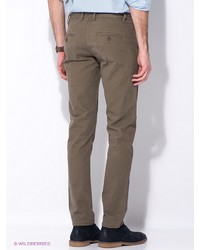 Оливковые брюки чинос от Oodji