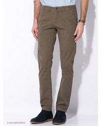 Оливковые брюки чинос от Oodji