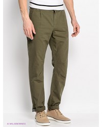 Оливковые брюки чинос от (+) People