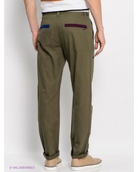 Оливковые брюки чинос от (+) People