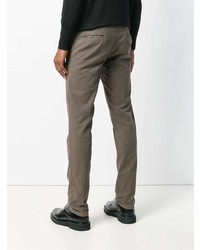 Оливковые брюки чинос от Incotex