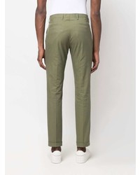 Оливковые брюки чинос от Paul Smith