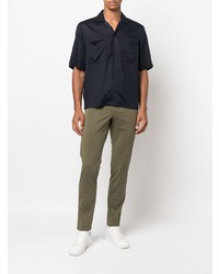 Оливковые брюки чинос от BOSS