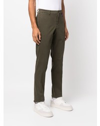 Оливковые брюки чинос от Manuel Ritz