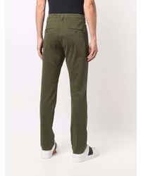 Оливковые брюки чинос от Dondup