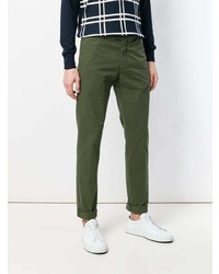 Оливковые брюки чинос от Doppiaa