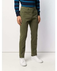 Оливковые брюки чинос от Mp Massimo Piombo