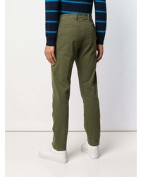 Оливковые брюки чинос от Mp Massimo Piombo