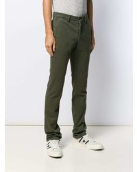 Оливковые брюки чинос от Aspesi