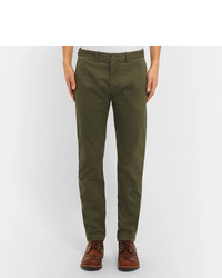 Оливковые брюки чинос от J.Crew