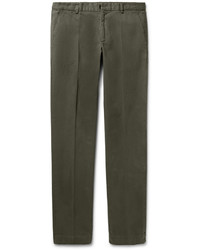 Мужские оливковые брюки от Dries Van Noten
