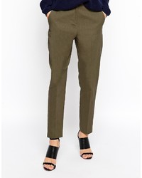 Женские оливковые брюки от Asos