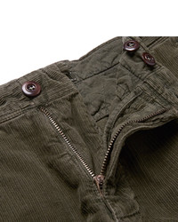 Мужские оливковые брюки от Incotex