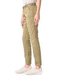 Женские оливковые брюки от Current/Elliott