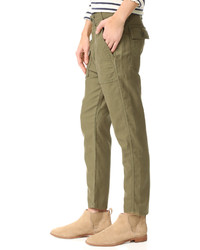 Женские оливковые брюки от The Great