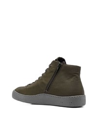 Мужские оливковые высокие кеды от Camper