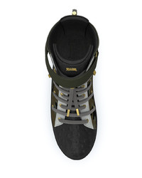 Мужские оливковые высокие кеды от Swear