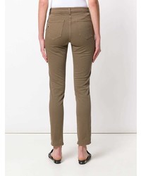Оливковые джинсы скинни от Twin-Set