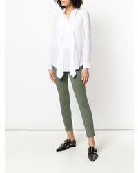 Оливковые джинсы скинни от J Brand