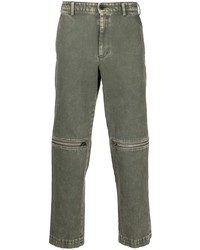Мужские оливковые джинсы от Black Comme Des Garçons