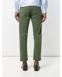 Мужские оливковые джинсы от Pence