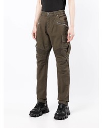 Мужские оливковые джинсы от Balmain