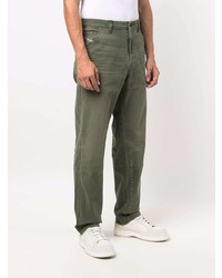 Мужские оливковые джинсы от Diesel