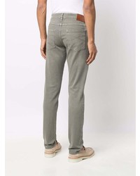 Мужские оливковые джинсы от Brunello Cucinelli