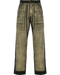 Мужские оливковые джинсы от Liam Hodges