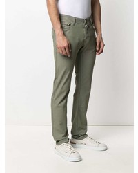 Мужские оливковые джинсы от Jacob Cohen