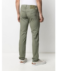 Мужские оливковые джинсы от Jacob Cohen