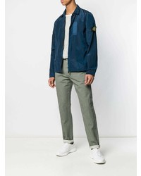 Мужские оливковые джинсы от Stone Island
