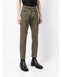 Мужские оливковые джинсы от N°21