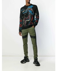 Мужские оливковые джинсы от Just Cavalli