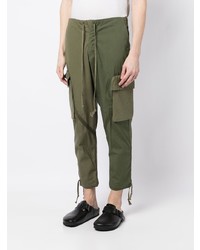 Мужские оливковые джинсы от Greg Lauren