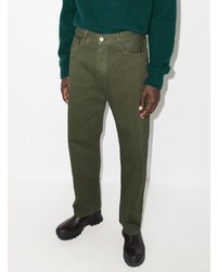 Мужские оливковые джинсы от YMC