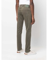 Мужские оливковые джинсы от Sartoria Tramarossa