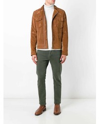 Мужские оливковые джинсы от Jacob Cohen