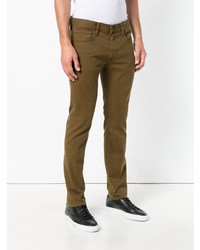 Мужские оливковые джинсы от Mauro Grifoni