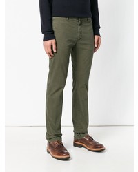 Мужские оливковые джинсы от Massimo Alba