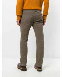 Мужские оливковые джинсы от Jacob Cohen