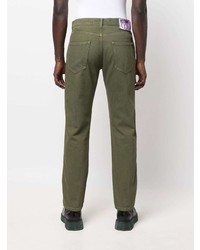 Мужские оливковые джинсы от Moschino