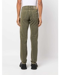 Мужские оливковые джинсы от Jacob Cohen